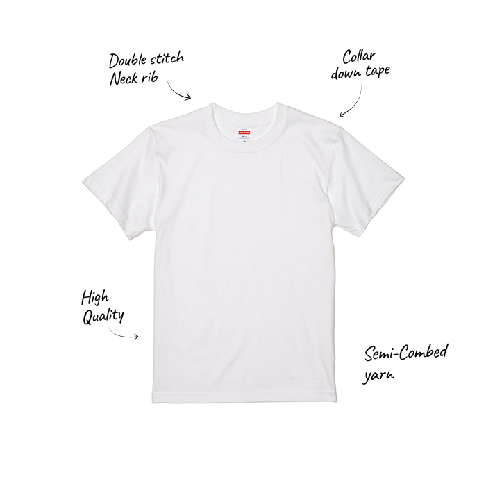 [5001-02] 5.6oz 하이퀄리티 티셔츠(키즈)